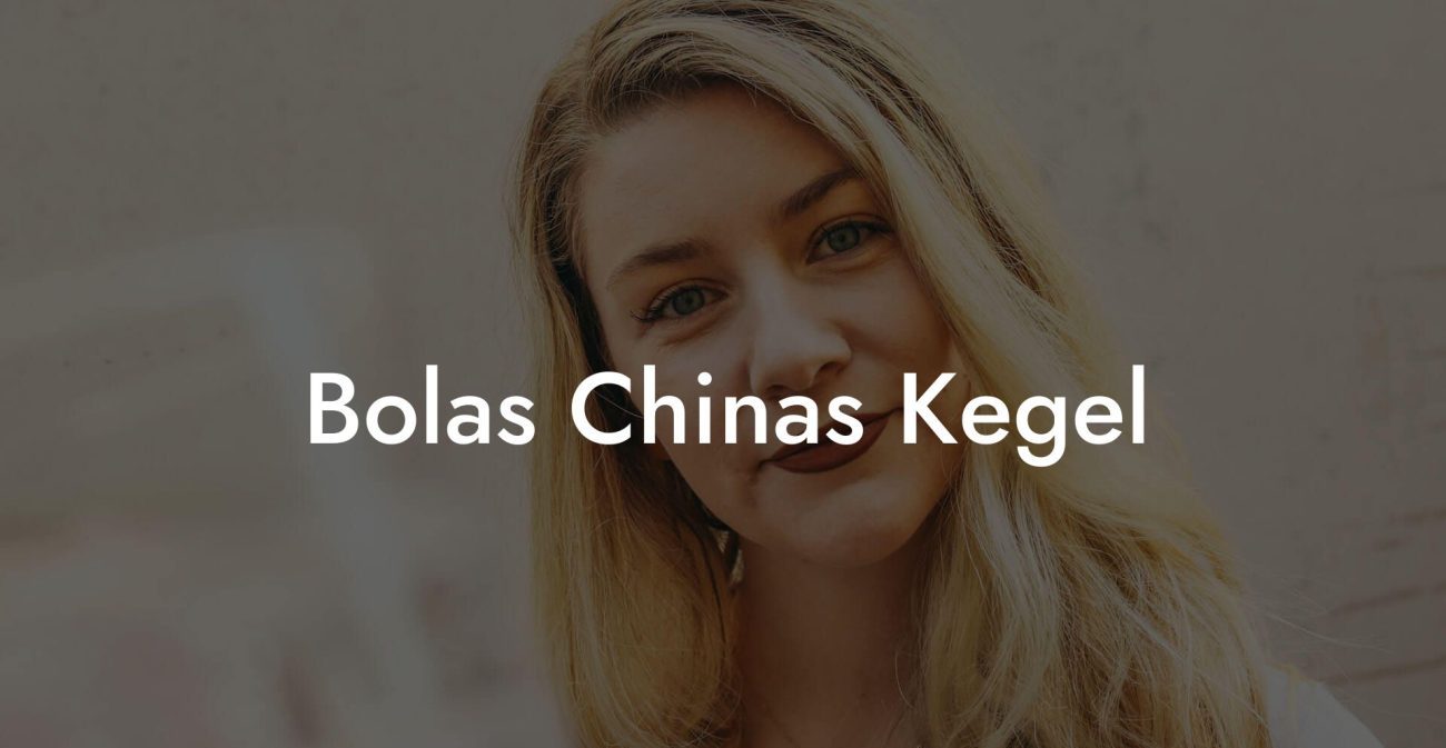 Bolas Chinas Kegel