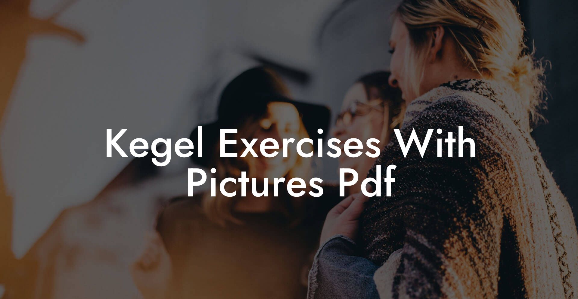 Kegel Exercises With Pictures Pdf