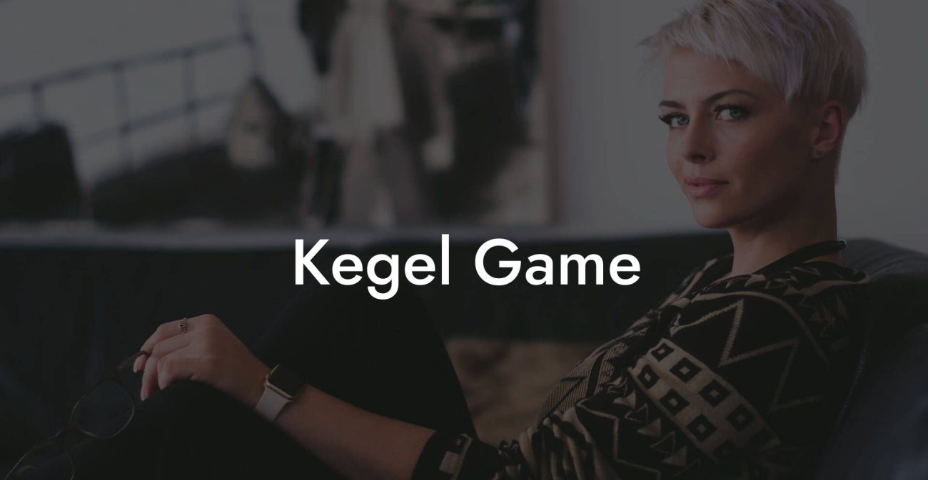 Kegel Game