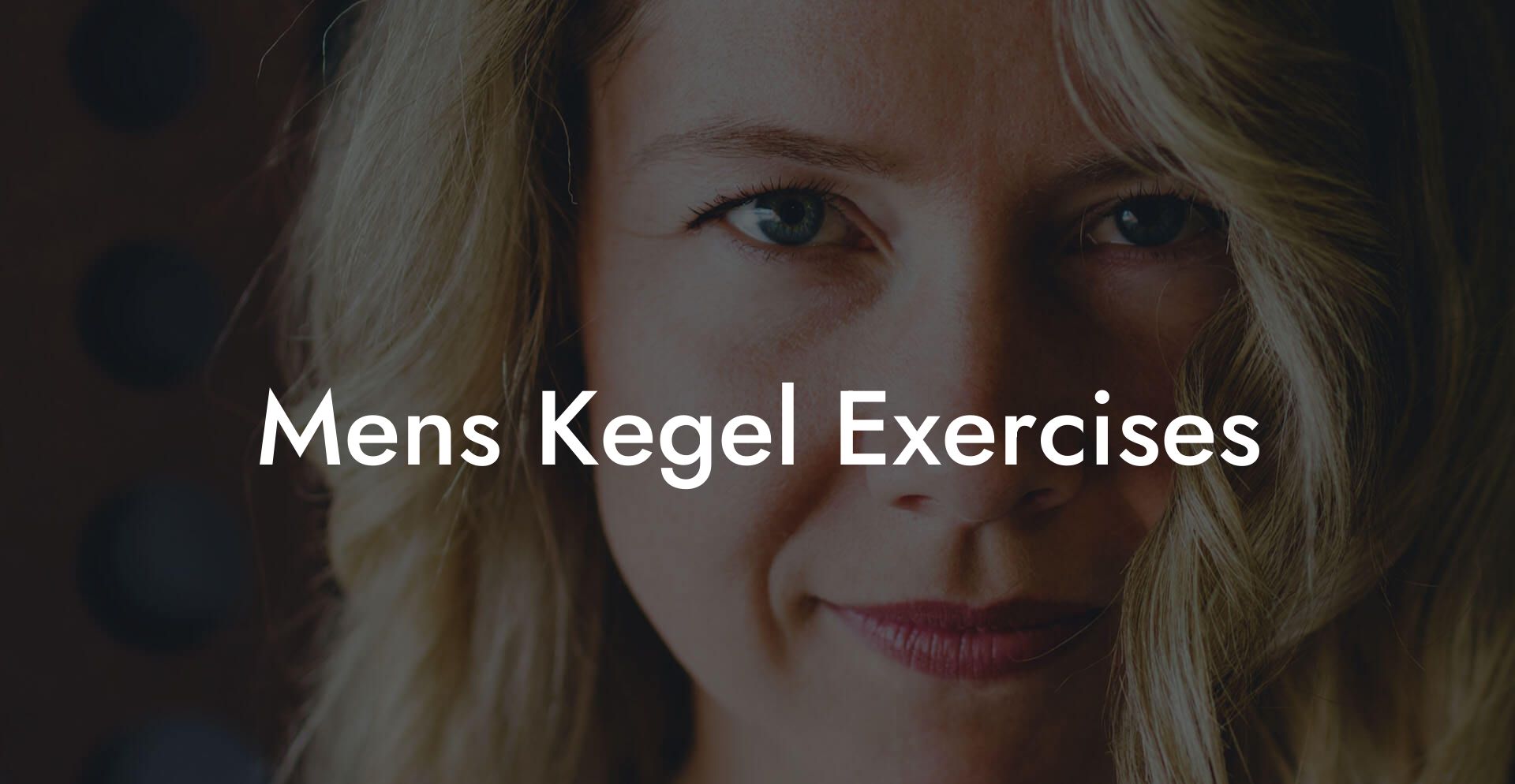 Men'S Kegel Exercises