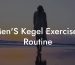Men'S Kegel Exercises Routine