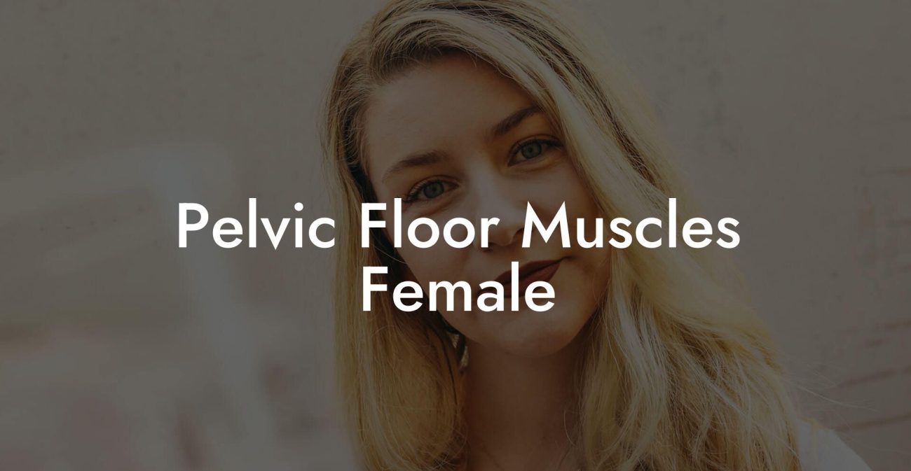 Pelvic Floor Muscles Female